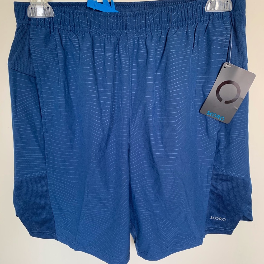 SKORA Blue Boys Running Shorts